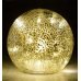 Χριστουγεννιάτικη Γυάλινη Διακοσμητική Μπάλα, με LED (15cm)